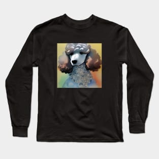 Poodle - Watercolor Art Style Long Sleeve T-Shirt